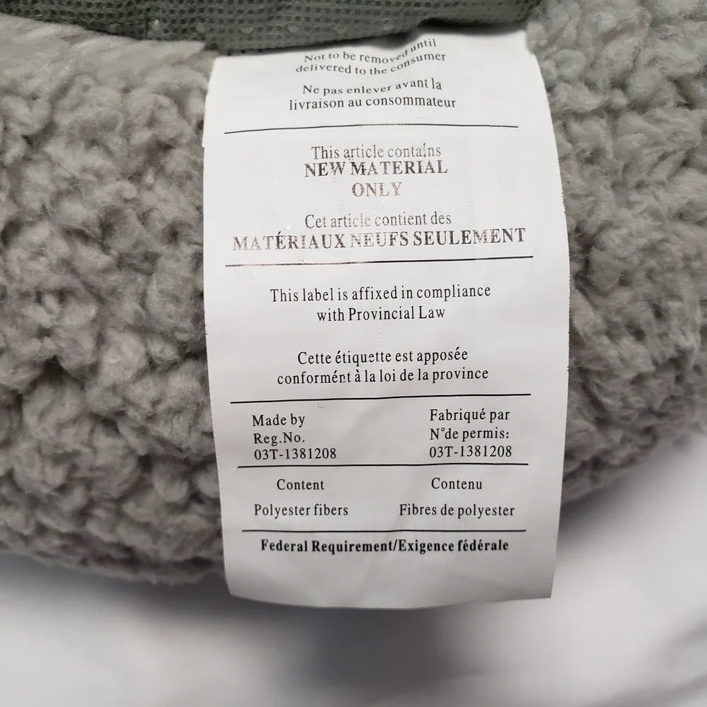 American Kennel Club Plush Gray Pet Bed.